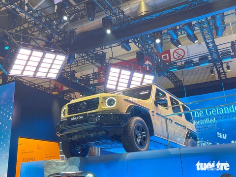Chi tiết Mercedes-Benz G-Class thuần điện: Đi 476km/lần sạc, xoay 360 độ tại chỗ, off-road cực chất- Ảnh 4. Chi tiết Mercedes-Benz G-Class thuần điện: Đi 476km/lần sạc, xoay 360 độ tại chỗ, off-road cực chất- Ảnh 4.