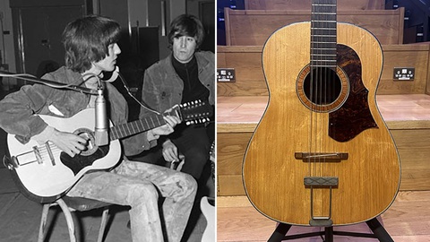 Đấu giá cây đàn bị thất lạc của John Lennon- Ảnh 1. Đấu giá cây đàn bị thất lạc của John Lennon- Ảnh 1.