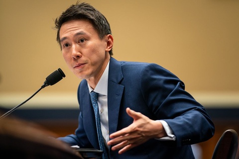 CEO TikTok Shou Zi Chew - Ảnh: GETTY IMAGES CEO TikTok Shou Zi Chew - Ảnh: GETTY IMAGES
