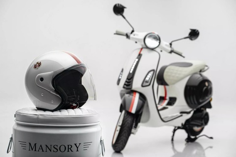 Vespa điện phiên bản đặc biệt: Chỉ có 99 chiếc, giá có thể ngang ô tô- Ảnh 10. Vespa Elettrica Monaco Edition chỉ được sản xuất giới hạn 99 chiếc. Giá bán chưa được công bố, nhưng không ở mức phổ thông - Ảnh: Mansory