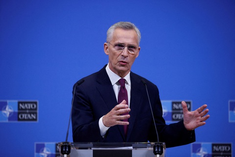 Tổng thư ký NATO Jens Stoltenberg - Ảnh: REUTERS Tổng thư ký NATO Jens Stoltenberg - Ảnh: REUTERS