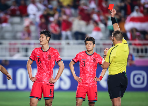 Hàn Quốc xem thất bại trước U23 Indonesia là ‘thảm họa’- Ảnh 1. U23 Hàn Quốc thất bại trước Indonesia ở Giải U23 châu Á - Ảnh: Getty