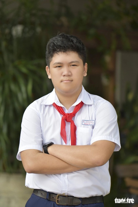 Bức thư giải nhất UPU năm 2024: ‘Trẻ em dần thiếu thốn tình yêu thương’- Ảnh 1. Nguyễn Đỗ Quang Minh - học sinh lớp 9/1, Trường THCS-THPT Nguyễn Khuyến, quận Cẩm Lệ, TP Đà Nẵng - đoạt giải nhất cuộc thi năm nay - Ảnh: NVCC