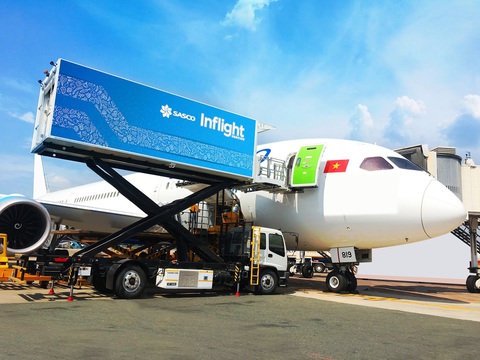 SASCO và SAGS hợp tác nâng tầm dịch vụ ở sân bay- Ảnh 2. Dịch vụ suất ăn hàng không của SASCO
