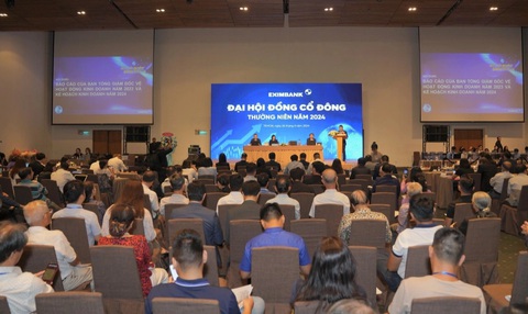 Eximbank: 'Vụ nợ thẻ tín dụng 8,8 tỉ đồng là bài học lớn’- Ảnh 1. Eximbank tổ chức đại hội cổ đông thường niên vào hôm nay, 26-4 - Ảnh: A.H.