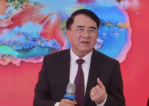 Phó chủ tịch UBND TP Hải Phòng Nguyễn Khắc Nam chia sẻ tại buổi họp báo - Ảnh: T.ĐIỂU Phó chủ tịch UBND TP Hải Phòng Lê Khắc Nam chia sẻ tại buổi họp báo - Ảnh: T.ĐIỂU