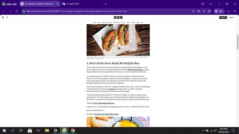Bánh mì Huỳnh Hoa được BBC quảng bá- Ảnh 1. Bánh mì Huỳnh Hoa được BBC quảng bá- Ảnh 1.