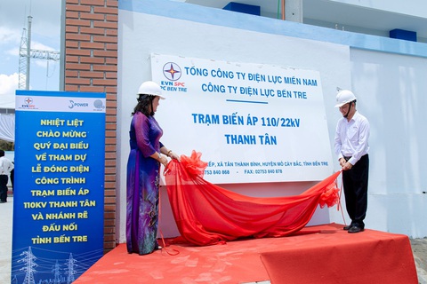 Đóng điện Trạm biến áp 110kV Thanh Tân và nhánh rẽ đấu nối- Ảnh 2. Trạm biến áp 110kV Thanh Tân và nhánh rẽ đấu nối góp phần tăng cường cung cấp điện trên địa bàn tỉnh Bến Tre