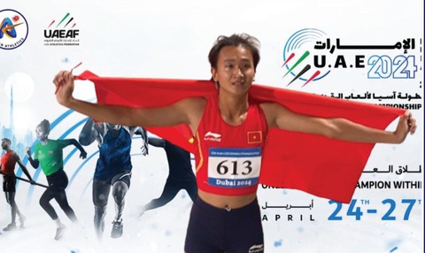 Chân chạy nước rút Trần Thị Nhi Yến hoàn tất Giải điền kinh U20 châu Á 2024 với 2 huy chương bạc cùng thành tích phá kỷ lục trẻ quốc gia - Ảnh: VAF Chân chạy nước rút Trần Thị Nhi Yến hoàn tất Giải điền kinh U20 châu Á 2024 với 2 huy chương bạc cùng thành tích phá kỷ lục trẻ quốc gia - Ảnh: VAF