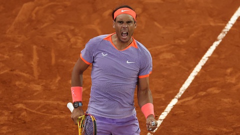 Tin tức thể thao sáng 28-4: Nadal thắng ấn tượng ở Madrid Open; Ronaldo gây thất vọng- Ảnh 1. Rafael Nadal đã có chiến thắng ấn tượng trước hạt giống số 10 Alex de Minaur - Ảnh: Getty Images