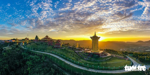Đất cằn Tu Tra thành điểm đến quốc tế- Ảnh 7. Để phủ xanh được vùng đất Tu Tra, chủ đầu tư khu du lịch đã mất nhiều năm đưa những cây trồng chịu hạn từ nhiều nơi về - Ảnh: M.V