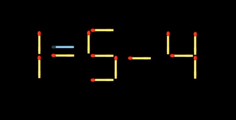 Thử tài IQ: Di chuyển một que diêm để 1-5=4 thành phép tính đúng- Ảnh 2.