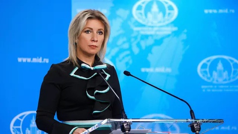 90.000 quân NATO tập trận sát biên giới, Nga nói đang theo dõi- Ảnh 1. Người phát ngôn Bộ Ngoại giao Nga Maria Zakharova - Ảnh: RIA NOVOSTI
