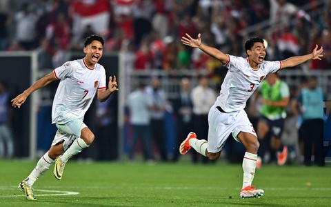 Báo Indonesia tin đội U23 đoạt vé dự Olympic Paris- Ảnh 1. U23 Indonesia đang mang đến nhiều hy vọng - Ảnh: GETTY