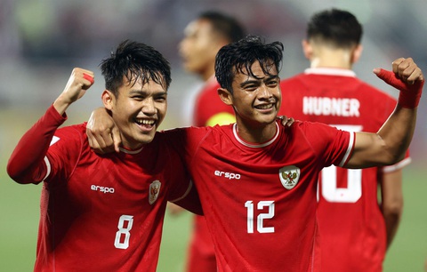 Chức vô địch xứng đáng của U23 Nhật Bản- Ảnh 2. U23 Indonesia là nhân tố mới tại VCK U23 châu Á 2024 - Ảnh: BOLA