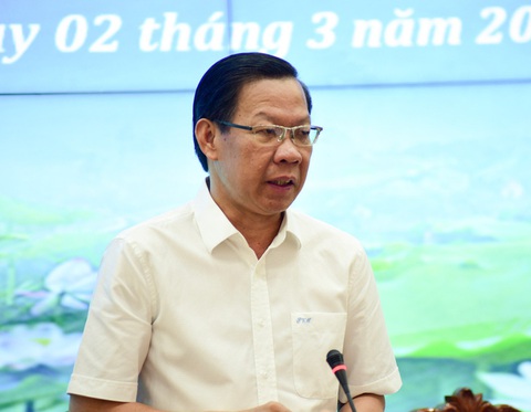 Chủ tịch Phan Văn Mãi phê bình 4 ban quản lý dự án chưa nghiêm túc giải ngân đầu tư công- Ảnh 1. Chủ tịch UBND TP.HCM Phan Văn Mãi phê bình 4 ban quản lý dự án chưa nghiêm túc giải ngân đầu tư công - Ảnh: HỮU HẠNH