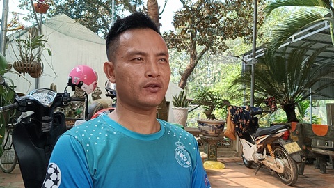 Lời kể của tài xế taxi chở phạm nhân sau khi trốn trại giam ở Thanh Hóa- Ảnh 1. Anh Nguyễn Văn Mạnh - tài xế taxi ở xã Hà Đông, huyện Hà Trung, Thanh Hóa - kể lại sự việc - Ảnh: CTV