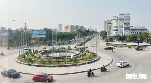 Nghệ An sẽ có tượng Lênin bằng đồng nặng 4,5 tấn- Ảnh 1. Vị trí khuôn viên đặt tượng Lênin nằm ở vị trí trung tâm, chỗ giao nhau giữa đại lộ Lênin với đường Nguyễn Phong Sắc, TP Vinh - Ảnh: DOÃN HÒA