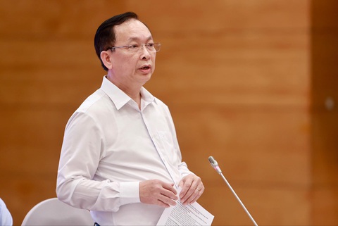 Ngân hàng Nhà nước lên tiếng vụ khách hàng mất 58 tỉ đồng trong tài khoản ở MSB- Ảnh 1. Phó thống đốc Ngân hàng Nhà nước Đào Minh Tú trả lời câu hỏi liên quan vụ khách hàng gửi tiền tại Ngân hàng MSB và bị mất - Ảnh: NGUYỄN KHÁNH