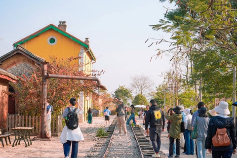 Trào lưu mời giáo sư hàng đầu làm hướng dẫn viên du lịch ở Trung Quốc- Ảnh 1. Những người tham gia chuyến du lịch Vân Nam của Xu Jilin, tháng 3/2024. Ảnh: sixthtone.com