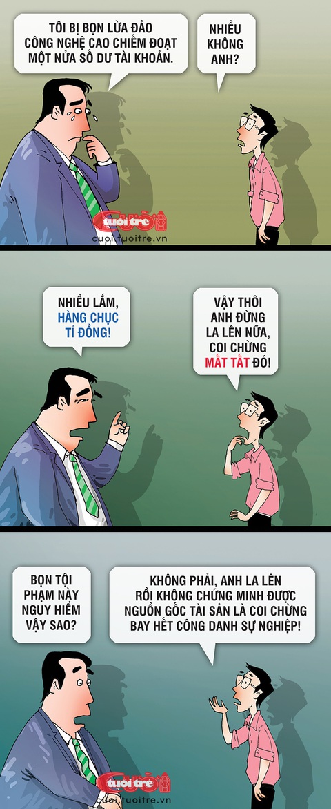 Quan mất trộm: Nỗi đau nhân hai- Ảnh 1. Quan mất trộm: Nỗi đau nhân hai - Tranh: Phong