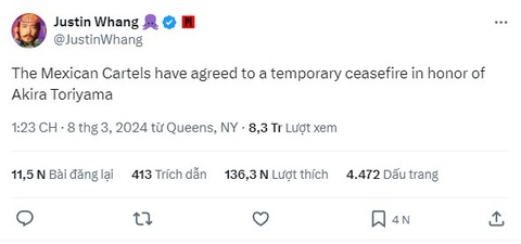 Bảy viên ngọc rồng và 'trò đùa' tại Mexico- Ảnh 1. Ảnh chụp màn hình bài đăng trên X (Twitter) của YouTuber Justin Whang.