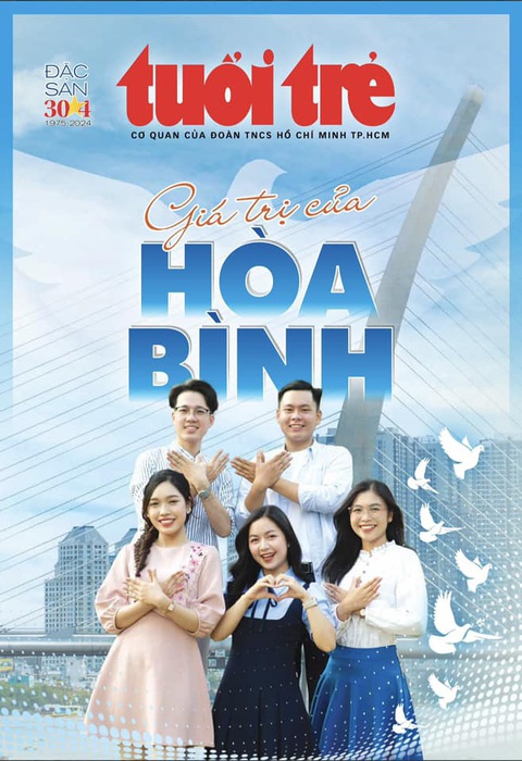 Đặc san Tuổi Trẻ 30-4 có giá trị rất lớn- Ảnh 2. Trang bìa Đặc san Tuổi Trẻ 30-4