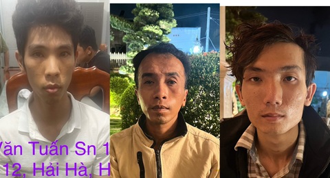 Công an TP.HCM bắt nhóm thanh niên vào biệt thự cướp 1 tỉ đồng ở quận 12- Ảnh 2. Nhóm 3 người đi cướp biệt thự bị bắt - Ảnh: Công an cung cấp