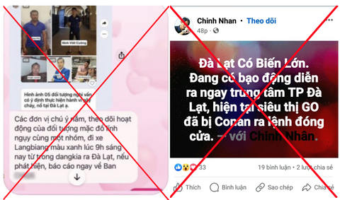 Không có chuyện 'Đà Lạt xảy ra biến lớn'- Ảnh 1. Công an tỉnh Lâm Đồng khẳng định thông tin lan truyền trên mạng là sai sự thật - Ảnh: Trang thông tin điện tử Công an tỉnh Lâm Đồng