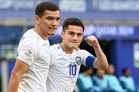 Cầu thủ U23 Uzbekistan bị phát hiện hít chất lạ- Ảnh 1. U23 Uzbekistan nhọc nhằn đánh bại U23 Indonesia - Ảnh: AFC