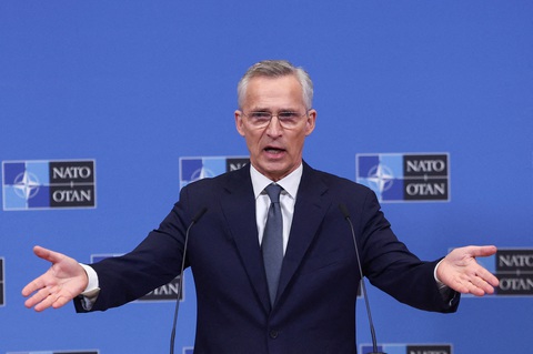 Tổng thư ký NATO Jens Stoltenberg - Ảnh: REUTERS Tổng thư ký NATO Jens Stoltenberg - Ảnh: REUTERS