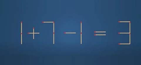 Thử tài IQ: Di chuyển một que diêm để 7+8=7 thành phép tính đúng- Ảnh 3.