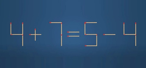 Thử tài IQ: Di chuyển một que diêm để 8-3=1-1 thành phép tính đúng- Ảnh 5.