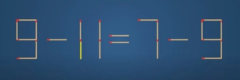 Thử tài IQ: Di chuyển một que diêm để 8-3=1-1 thành phép tính đúng- Ảnh 4.