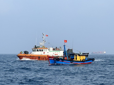 Sẵn sàng đón đoàn thanh tra của Ủy ban châu Âu, cơ hội gỡ thẻ vàng thủy sản- Ảnh 2. Biên phòng Quảng Ngãi liên tục tuần tra kiểm soát, tuyên truyền và xử lý nghiêm tàu cá bất ngờ mất tín hiệu giám sát hành trình - Ảnh: TRẦN MAI
