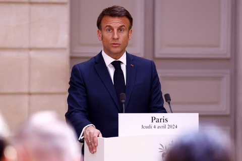 Tổng thống Macron bức xúc, tố Nga dọa dẫm Pháp trong cuộc điện đàm- Ảnh 1. Tổng thống Pháp Emmanuel Macron - Ảnh: REUTERS