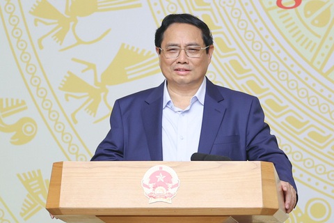 Thủ tướng: Huy động nguồn lực để phổ cập giáo dục mầm non từ 3-5 tuổi- Ảnh 1. Thủ tướng Phạm Minh Chính nêu ra ba điểm nghẽn trong thực hiện đổi mới giáo dục mầm non - Ảnh: VGP