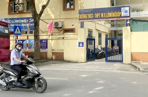 Trường THCS - THPT Lômônôxốp (quận Nam Từ Liêm, Hà Nội) - Ảnh: NGUYÊN BẢO Trường THCS - THPT Lômônôxốp (quận Nam Từ Liêm, Hà Nội) - Ảnh: NGUYÊN BẢO