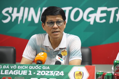 HLV bức xúc vì V-League nhường lịch cho U23 Việt Nam- Ảnh 1. HLV Vũ Tiến Thành chê cách xếp lịch của VPF - Ảnh: PHI HẢI