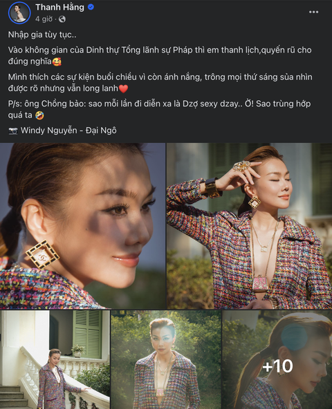 Sơ sẩy chồng đi diễn xa là Thanh Hằng 'sếch xi'- Ảnh 5. Thanh Hằng chia sẻ cảm xúc của chồng khi cô diện hở bạo trong sự kiện thời trang