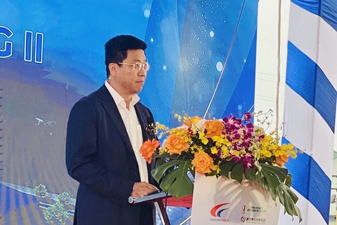 Sẵn sàng thi công các hạng mục cho Nhiệt điện Na Dương II- Ảnh 3. Ông Lê Bảo Anh – Tổng Giám đốc Tổng Công ty Xây dựng Số 1 – CTCP phát biểu tại buổi lễ