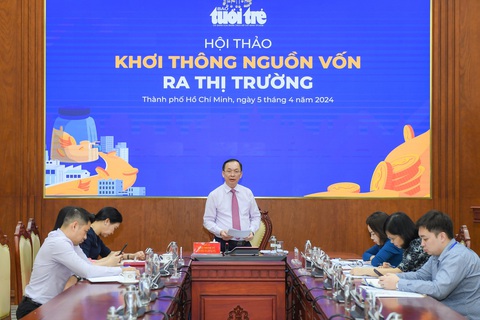 Tìm đúng điểm nghẽn để khơi thông nguồn vốn ra thị trường- Ảnh 6. Ông Đào Minh Tú, Phó Thống đốc thường trực Ngân hàng Nhà nước - Ảnh: AN LÝ