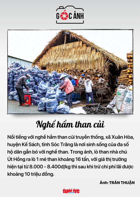 Nghề hầm than củi - Ảnh: TRẦN THUẬN Nghề hầm than củi - Ảnh: TRẦN THUẬN