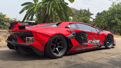 Lamborghini Aventador như thật, bên dưới lại là... Honda Accord- Ảnh 2. Xe khá thường xuyên tham dự các sự kiện cho xe tùy biến tại Thái Lan và khiến không ít người trầm trồ vì thiết kế của mình - Ảnh: Kit Racing