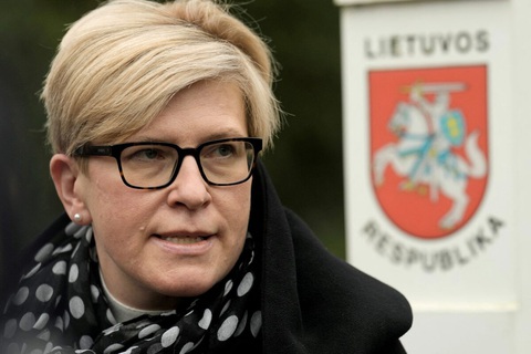 Một quốc gia châu Âu viện trợ Ukraine hơn 1,5% GDP- Ảnh 1. Thủ tướng Lithuania Ingrida Simonyte - Ảnh: REUTERS