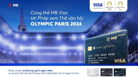 Lộ diện chủ nhân đầu tiên của chuyến đi Pháp xem Olympic 2024 cùng MB Visa- Ảnh 1. MB phối hợp Visa triển khai chương trình tại Việt Nam
