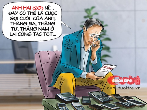 Cuộc gọi cuối cùng của anh hai- Ảnh 1. Cuộc gọi cuối cùng của anh hai - Tranh: Đỗ Minh Tuấn