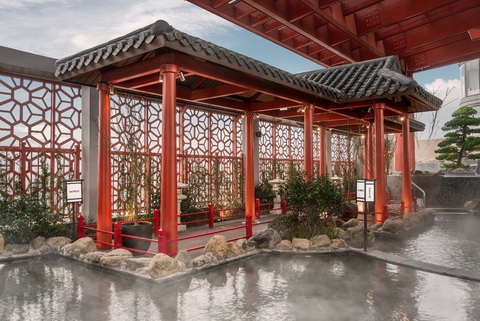 Có gì trong tổ hợp khoáng nóng Mori onsen cách hồ Hoàn Kiếm 14km?- Ảnh 2. Không gian tắm onsen chuẩn Nhật tại Ecopark