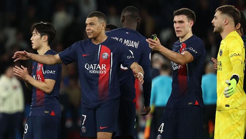 Tin tức thể thao: Arsenal vươn lên đầu bảng, Bilbao đoạt Cúp nhà vua Tây Ban Nha- Ảnh 2. Mbappe vào sân ở phút 67 và tỏa sáng với pha kiến tạo giúp Gonçalo Ramos ghi bàn gỡ hòa 1-1 phút 85 - Ảnh: GETTY