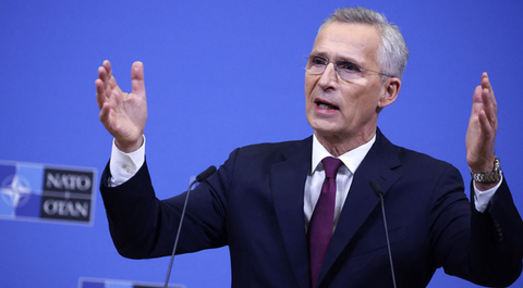 Tổng thư ký NATO nêu khả năng Ukraine có thể thỏa hiệp với Nga- Ảnh 1. Tổng thư ký NATO Jens Stoltenberg - Ảnh: AFP